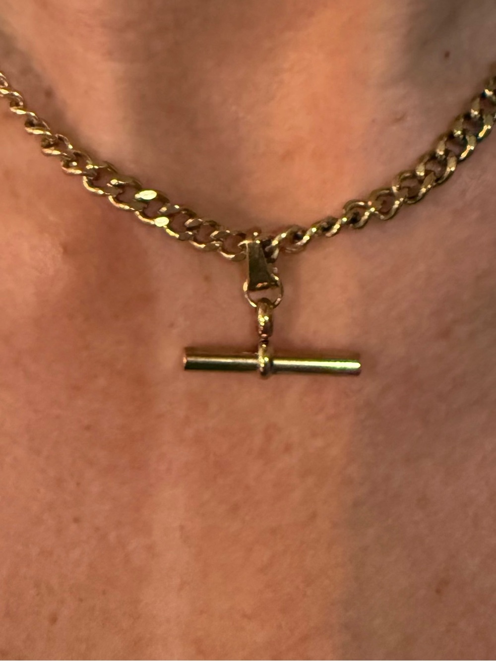 #129 Trending Gold T-Bar Adjustable Necklace